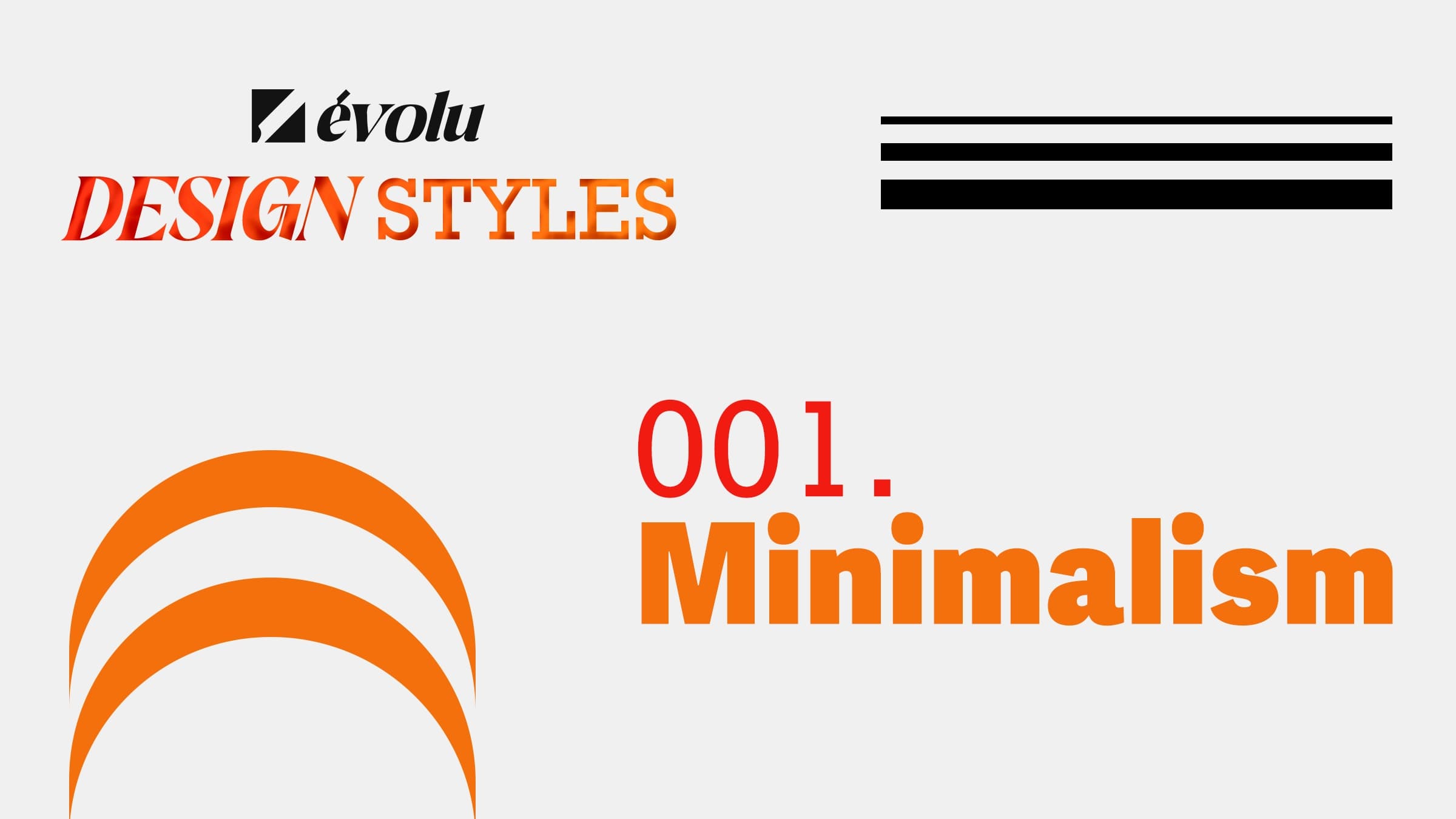 Design styles 001: Minimalism
